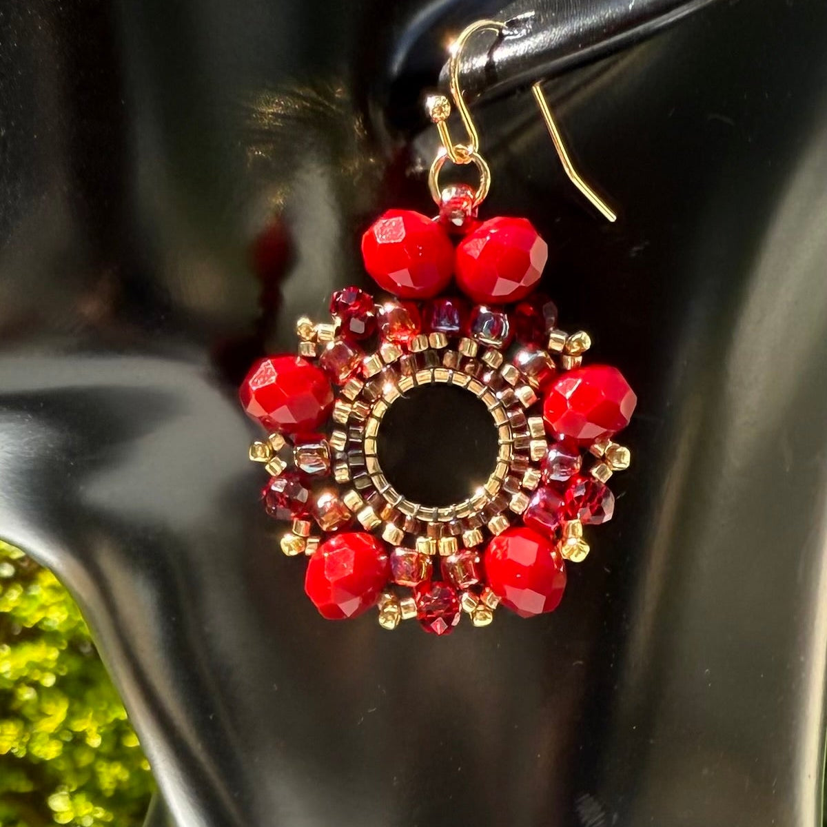 Burgundy Rose Hexagons