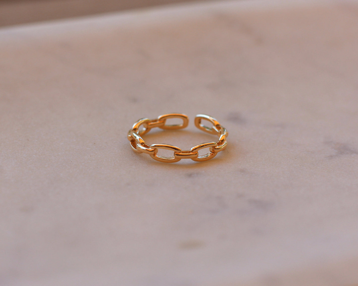 Gold Paperclip Ring