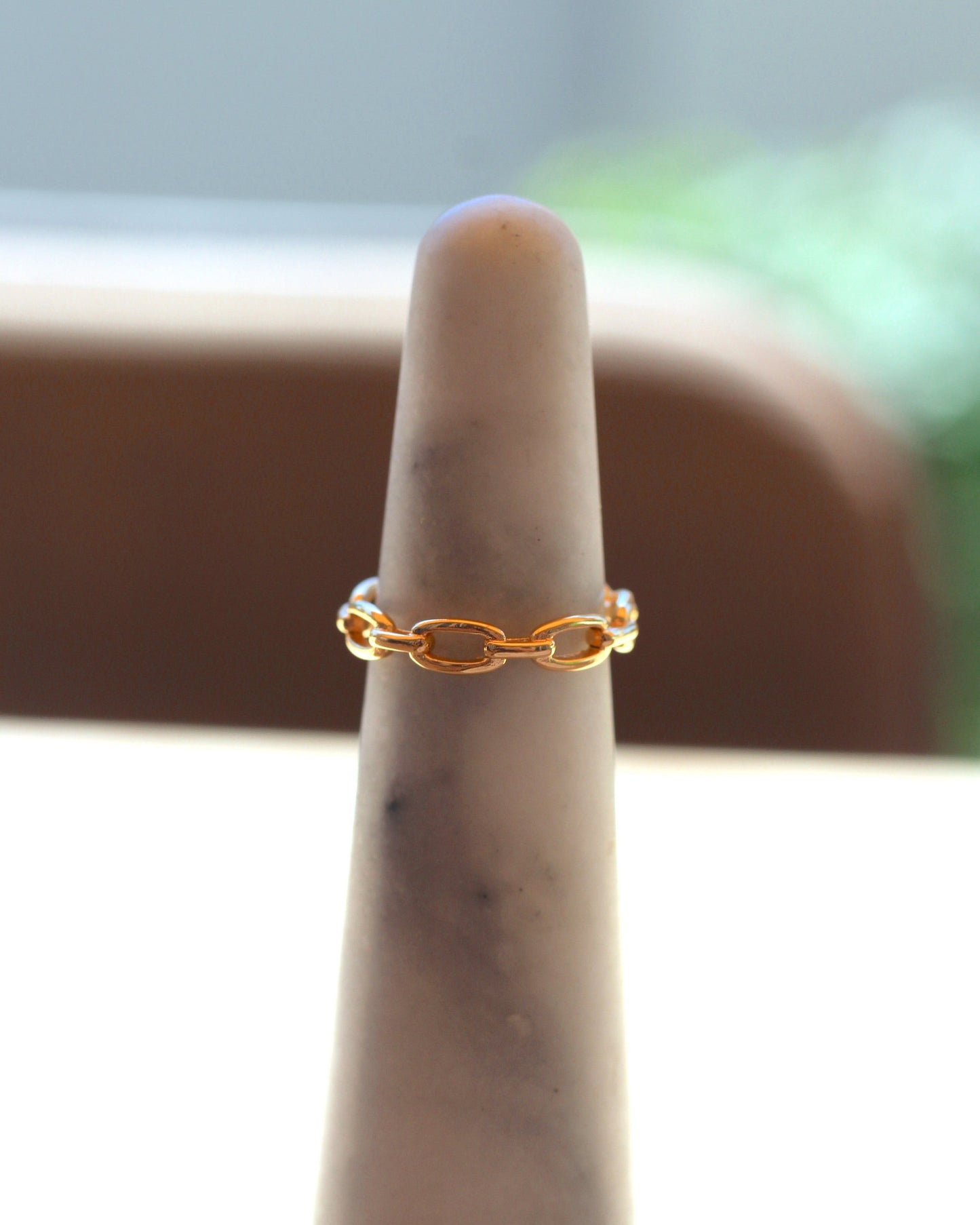 Gold Paperclip Ring