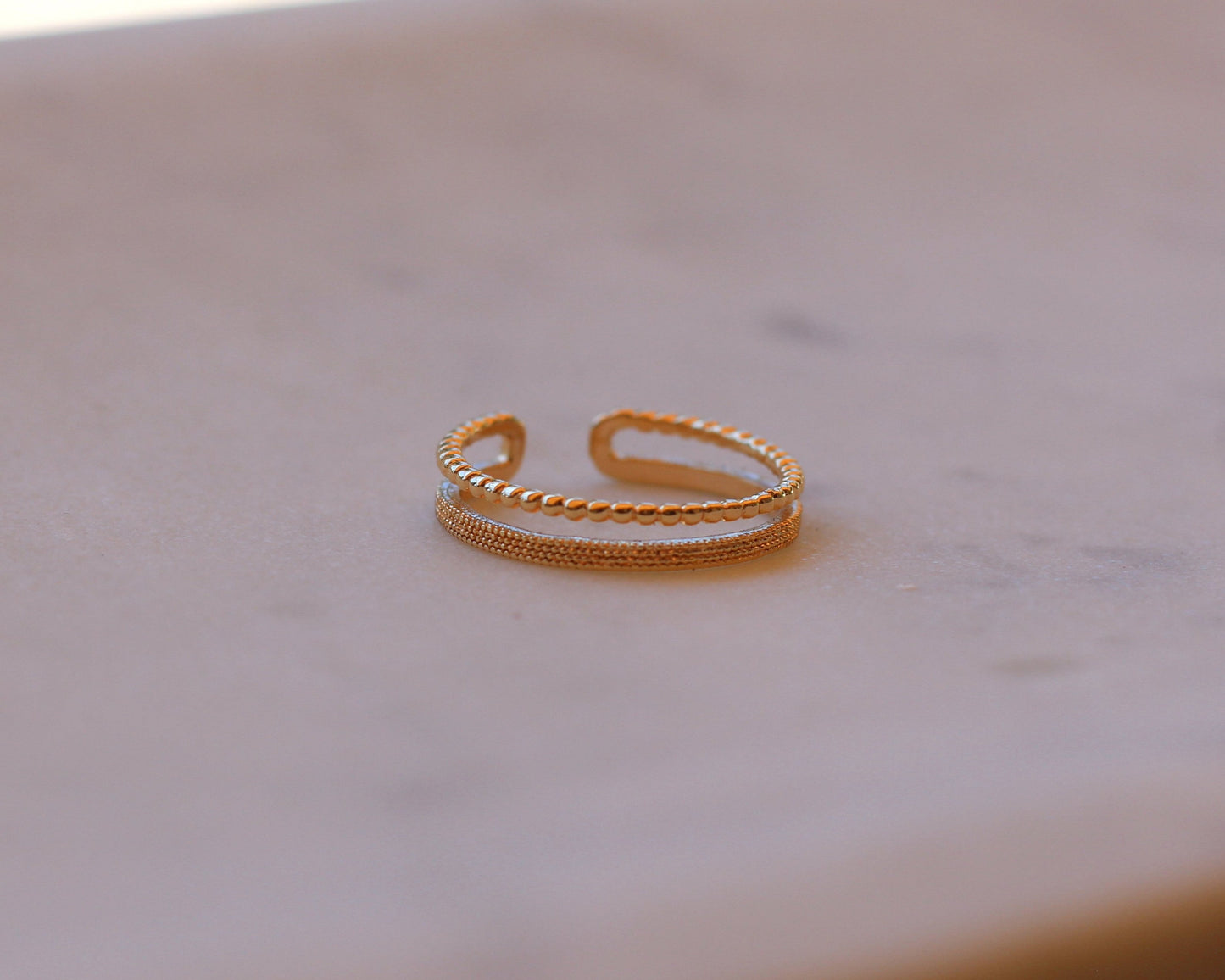 Gold Double Ring