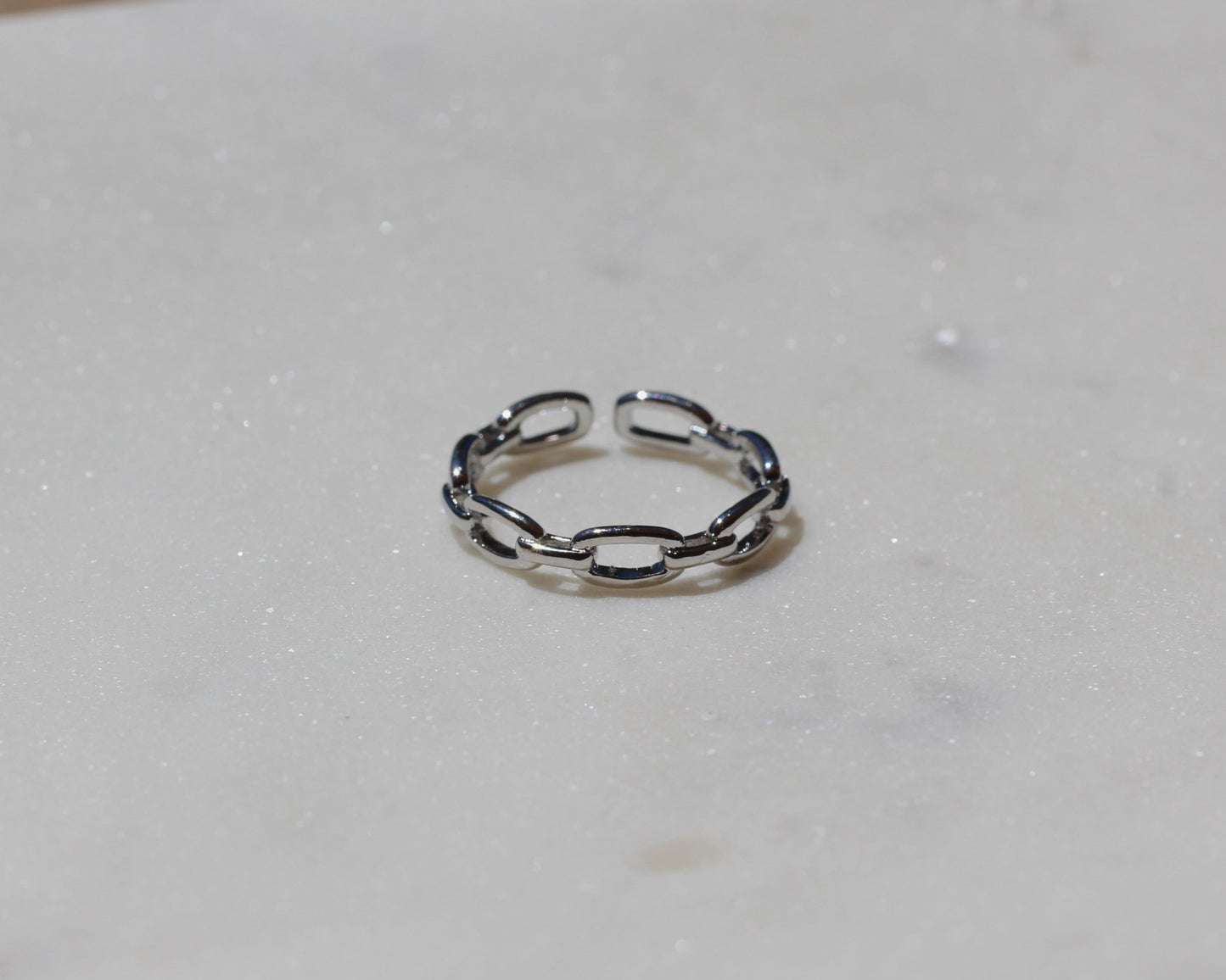 Silver Paperclip Ring