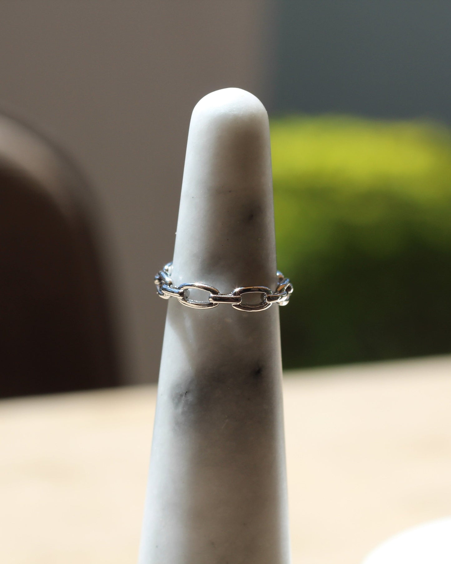 Silver Paperclip Ring