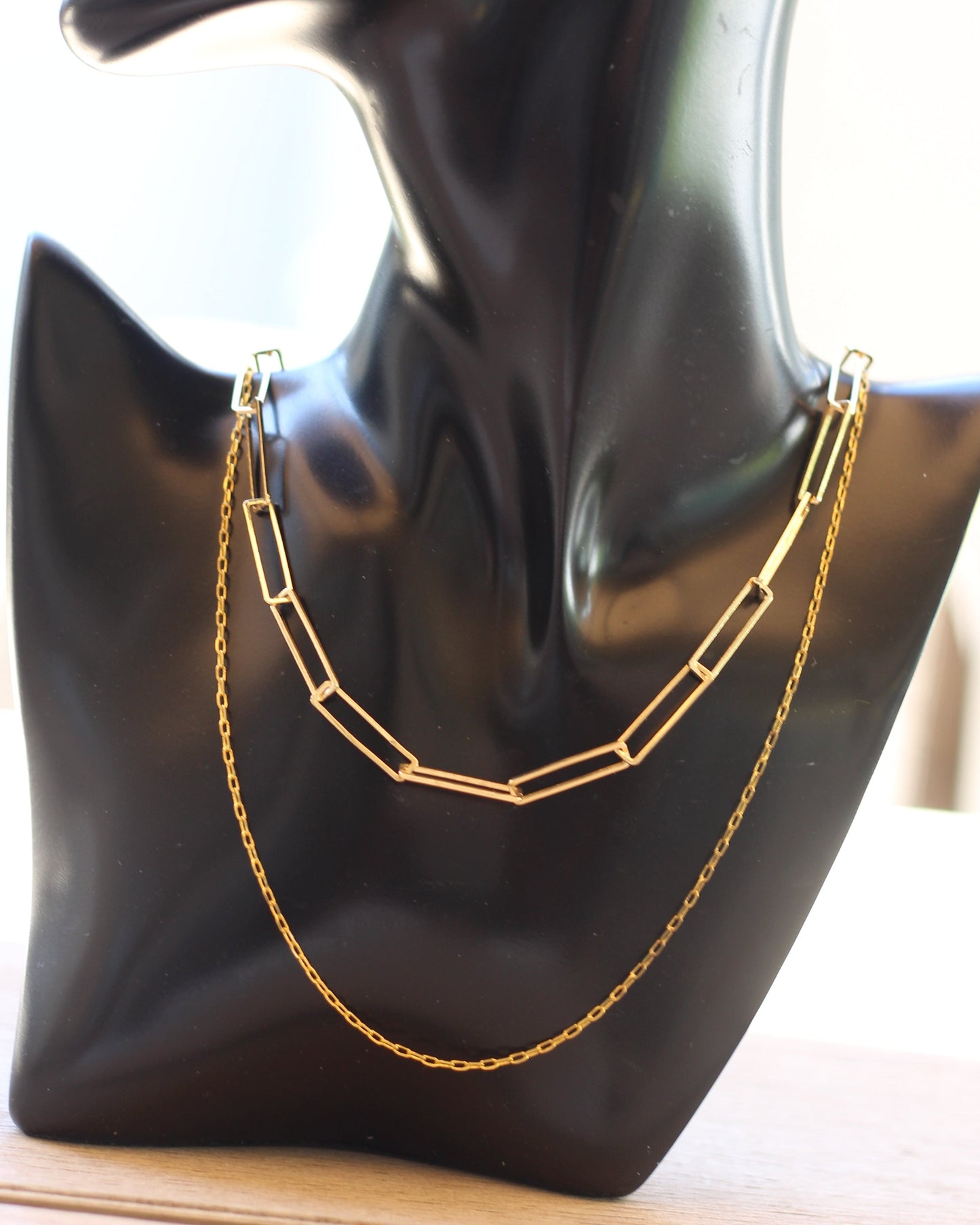 Gold Paperclip Necklace