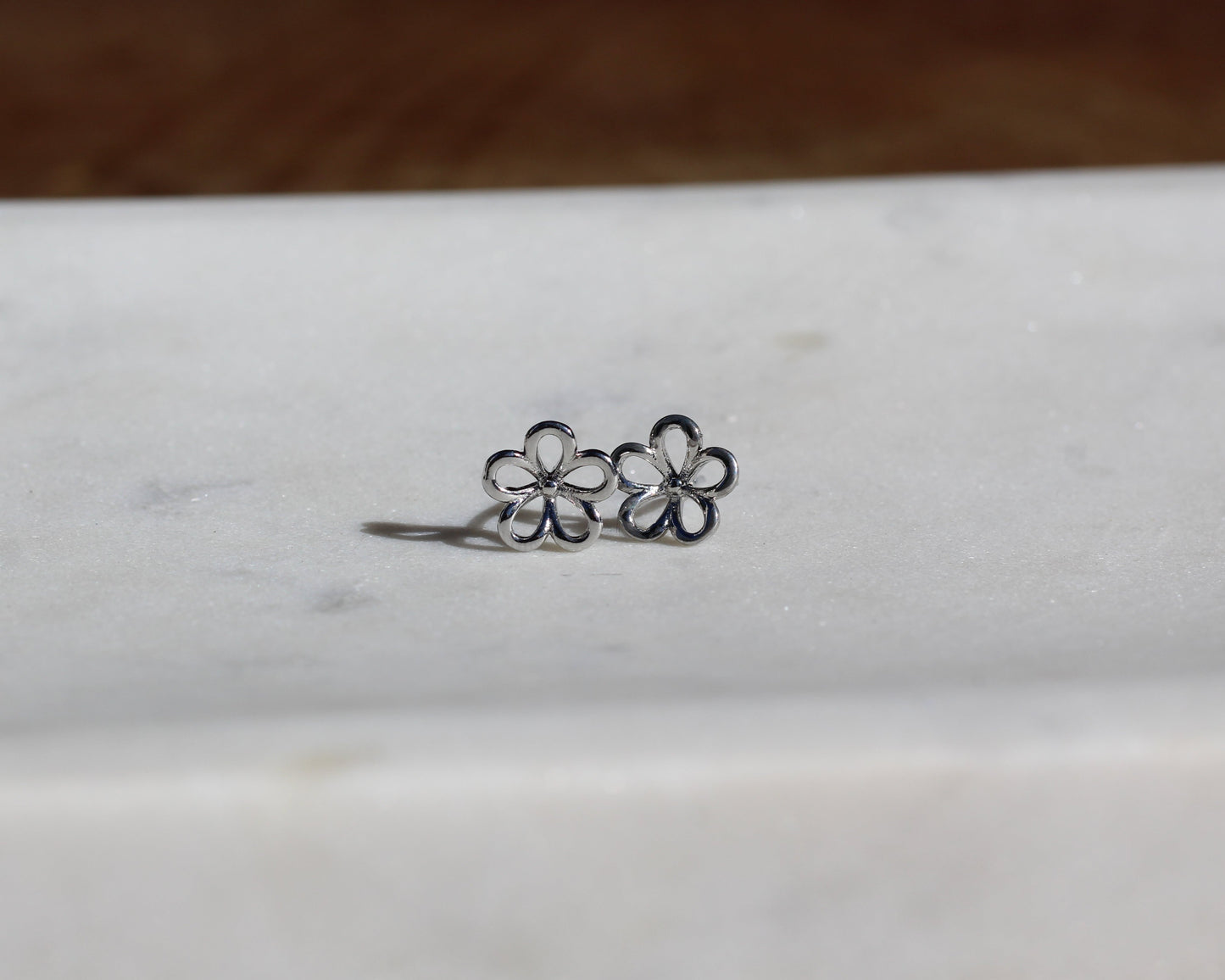 Silver Bloom Studs