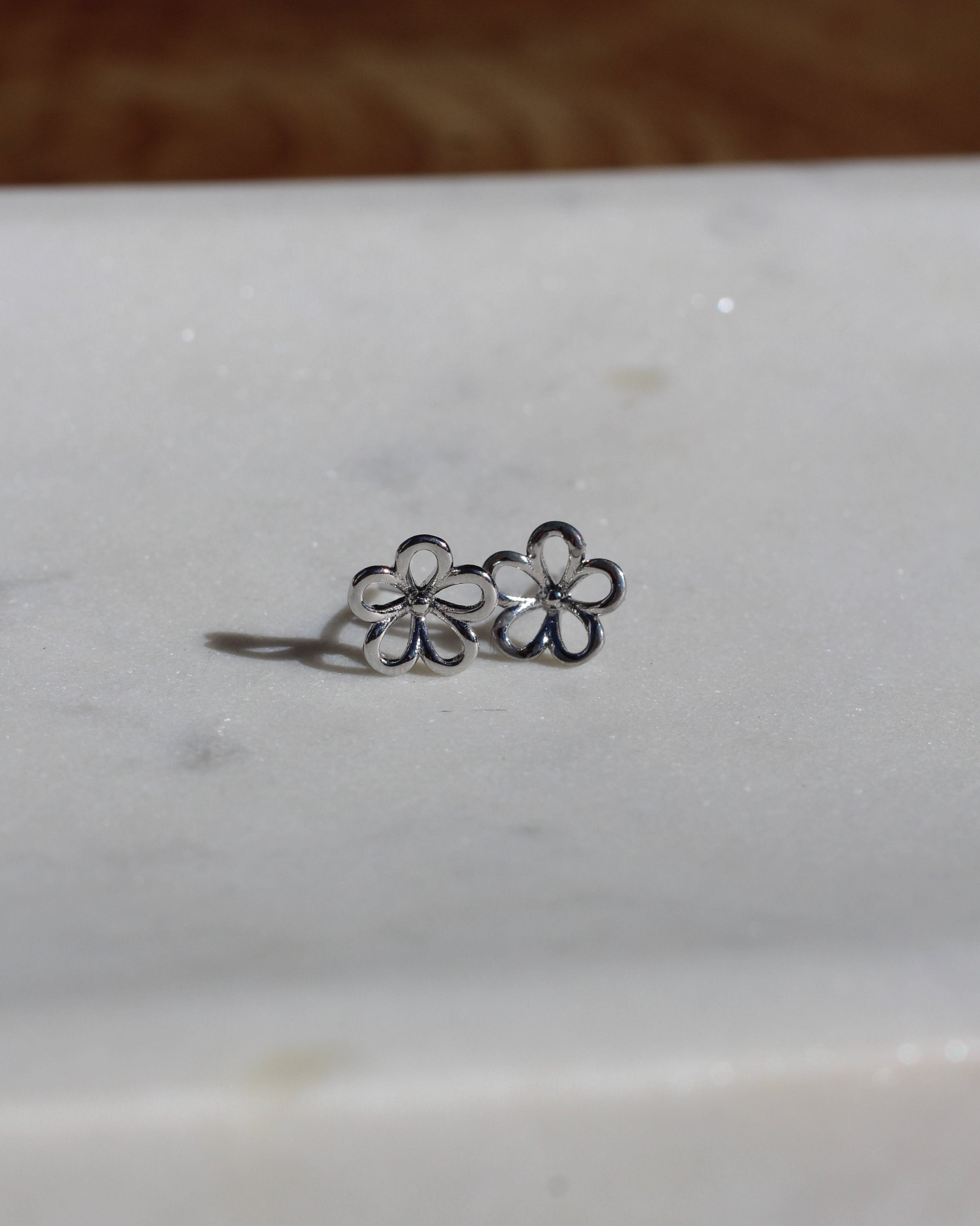 Silver Bloom Studs