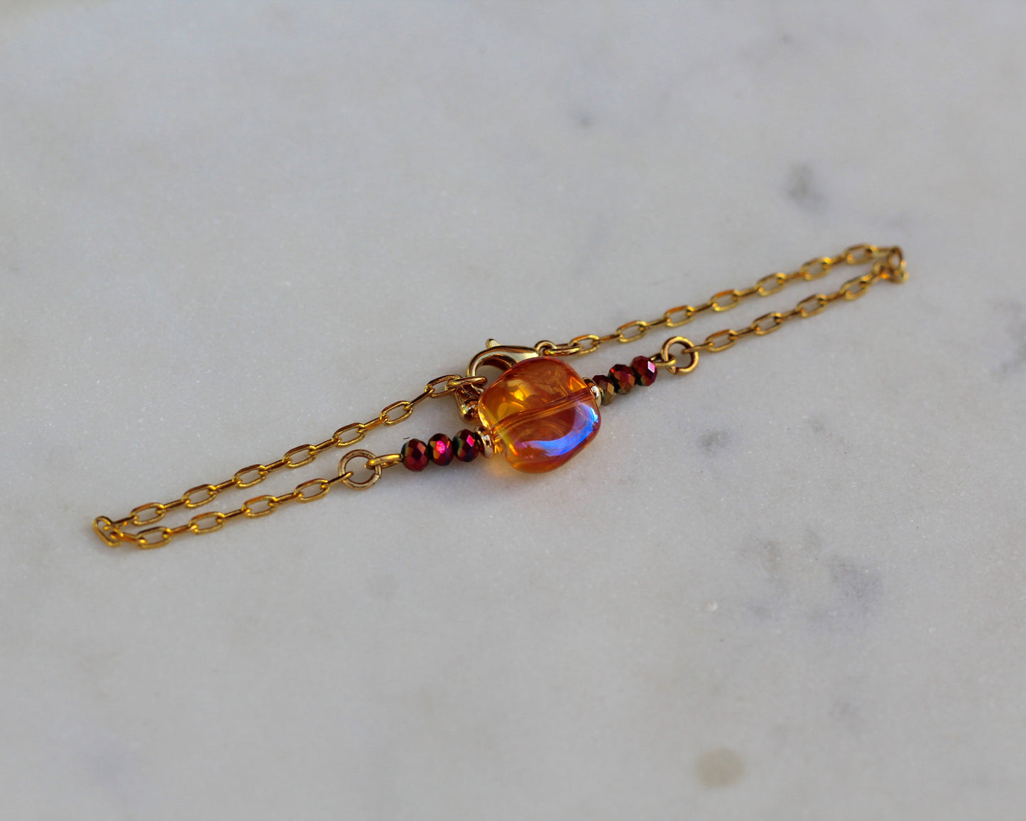 Orange & Gold Nova Bracelet