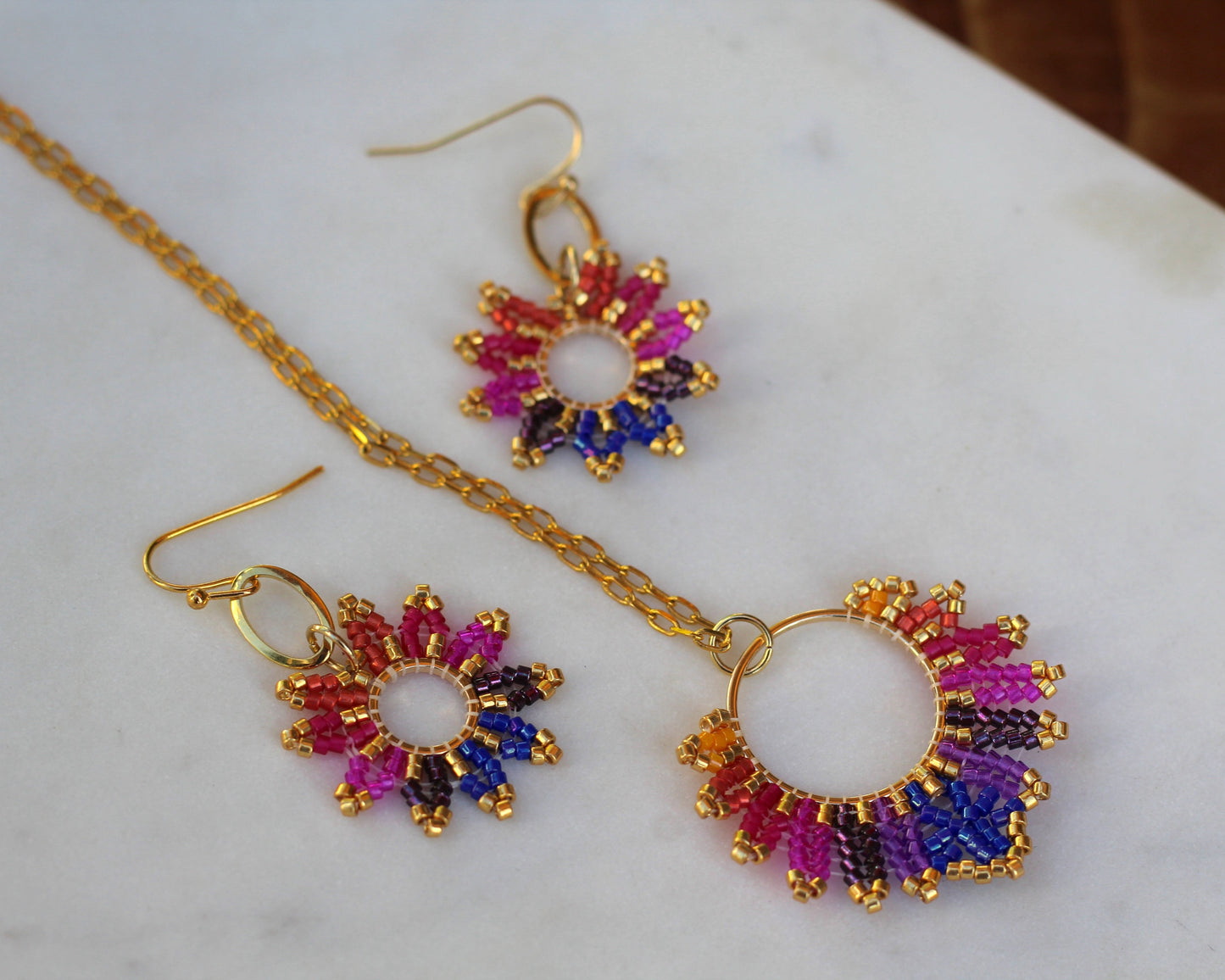 Sun Burst Earrings